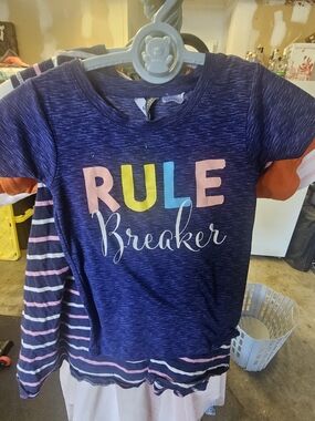 Navy 'RULE Breaker' Colorful Graphic Tee